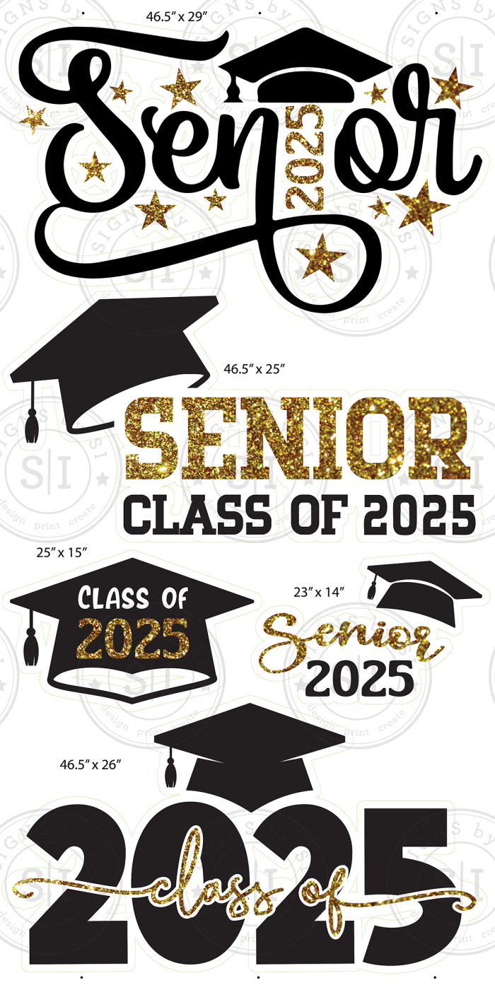 Class of 2025 Mixed Simple Stack 1 - 5 pieces - Image 2