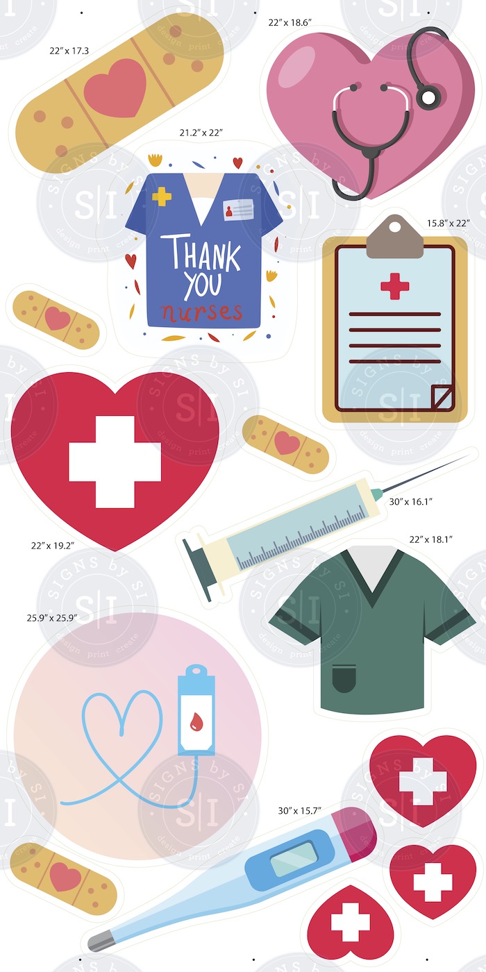 Nurse Appreciation - 9 Pieces - Signs by SI