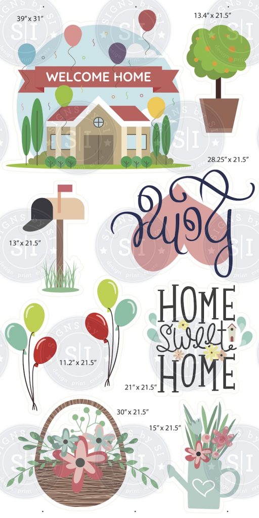 Housewarming Home Smart Set 9 Pieces Signs by SI