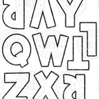 Alphakind White with Black Glitter Outline 18" Alphabet - 34 pieces - Image 2
