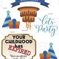 18th Happy Birthday Smart Set - 8 Pieces