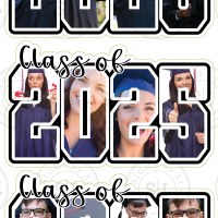Custom 2025 Grad Picture Graphics