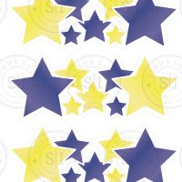 Royal Blue & Yellow Jumbo Stars Fun Fillers - 5 Pieces