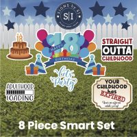 18th Happy Birthday Smart Set - 8 Pieces - Image 2