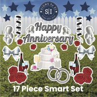Silver Happy Anniversary Smart Set - 17 Pieces - Image 2