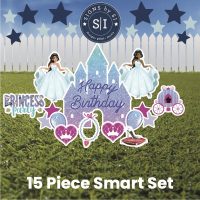 Ombre Glitter Princess Castle Party Smart Set - 15 Pieces - Image 2
