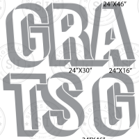 Congrats Grad 24" White 3D Marquee EZ Set with Real LED Bulbs - 5 Pieces