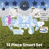 Adoption Day Blue Baby Boy Smart Set - 13 Pieces - Image 2
