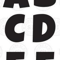 Luckiest Guy Color of Your Choice 24" Alphabet - 26 Pieces