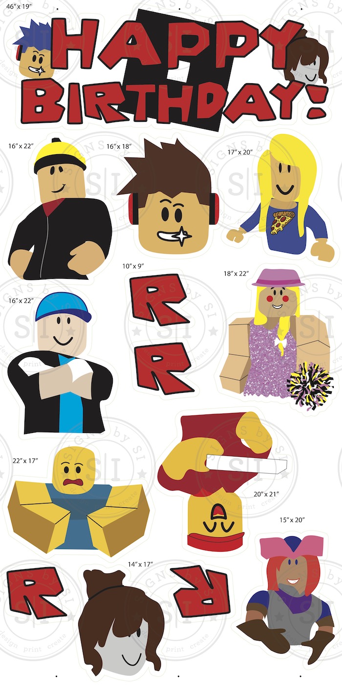 Roblox Pinterest  Download Hundreds FREE PRINTABLE Birthday