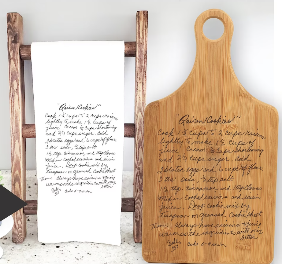 Upload Your Recipe Engraved Cutting Board