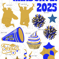 Blue & Gold Graduation Smart Set - 24 pieces