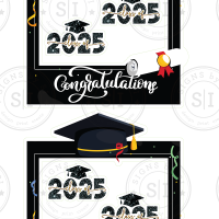 Jumbo Graduation Photo Frames Set of 2 - 8 Pieces