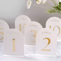 Custom Table Numbers | Menu Sign - Wedding | Bar Bat Mitzvahs | Party | Anniversary - Image 2