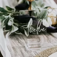 Custom Table Numbers | Menu Sign - Wedding | Bar Bat Mitzvahs | Party | Anniversary - Image 13