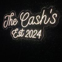 Last Name + Established Year Acrylic Neon Sign | Wedding Neon Sign | Engagement Party Neon Sign | Anniversary Neon Sign - Image 2