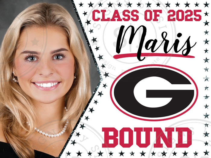 Proud to be College Bound | College Committed – Personalized Graduation Yard Sign