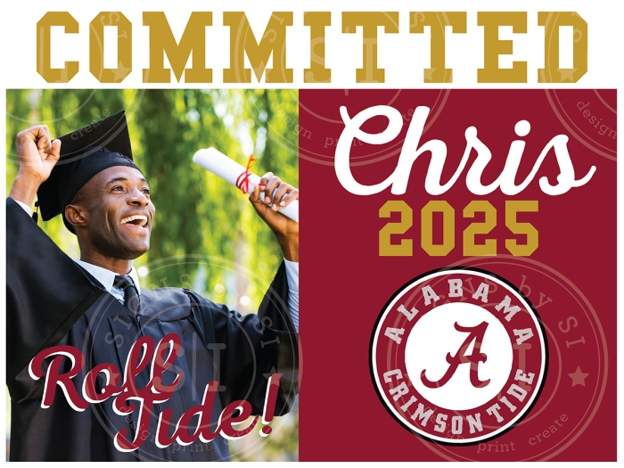 Proud to be College Bound | College Committed – Personalized Graduation Yard Sign - Image 3