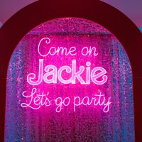 Custom Acrylic Layered + Neon Accent Sign In Board for Events, Wedding, Bar/Bat Mitzvahs - Image 3