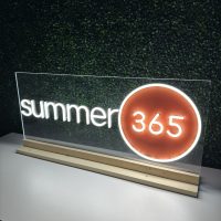 Acrylic Neon Business Name Sign - Image 5
