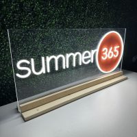 Acrylic Neon Business Name Sign - Image 4