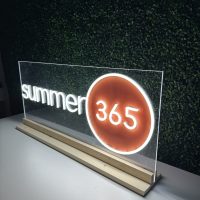 Acrylic Neon Business Name Sign - Image 7