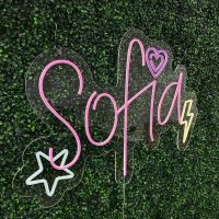 Name Acrylic Neon Sign | Birthday Party Neon Sign | Wedding Neon Sign | Sweet 16 Neon Sign | Bar Bat Mitzvah Neon Sign - Image 7