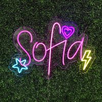 Name Acrylic Neon Sign | Birthday Party Neon Sign | Wedding Neon Sign | Sweet 16 Neon Sign | Bar Bat Mitzvah Neon Sign - Image 9