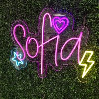 Name Acrylic Neon Sign | Birthday Party Neon Sign | Wedding Neon Sign | Sweet 16 Neon Sign | Bar Bat Mitzvah Neon Sign - Image 10