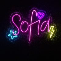 Name Acrylic Neon Sign | Birthday Party Neon Sign | Wedding Neon Sign | Sweet 16 Neon Sign | Bar Bat Mitzvah Neon Sign