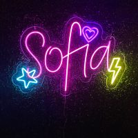 Name Acrylic Neon Sign | Birthday Party Neon Sign | Wedding Neon Sign | Sweet 16 Neon Sign | Bar Bat Mitzvah Neon Sign - Image 6