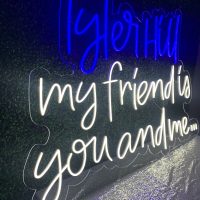 Acrylic Neon Business Name Sign - Image 4
