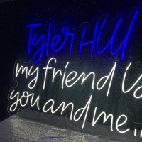 Acrylic Neon Business Name Sign - Image 3