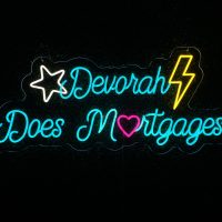 Acrylic Neon Business Name Sign - Image 3