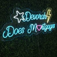 Acrylic Neon Business Name Sign - Image 8