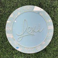 Custom Acrylic Layered + Neon Accent Sign In Board for Events, Wedding, Bar/Bat Mitzvahs - Image 2