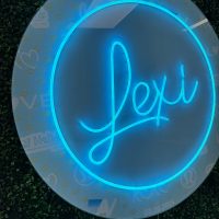 Custom Acrylic Layered + Neon Accent Sign In Board for Events, Wedding, Bar/Bat Mitzvahs - Image 6