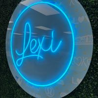 Custom Acrylic Layered + Neon Accent Sign In Board for Events, Wedding, Bar/Bat Mitzvahs - Image 7