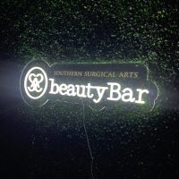 Acrylic Neon Business Name Sign - Image 3