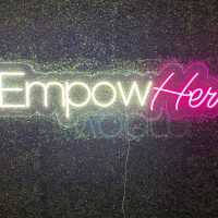 Acrylic Neon Business Name Sign - Image 2