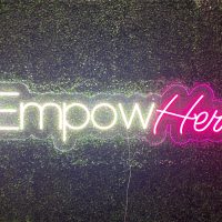 Acrylic Neon Business Name Sign - Image 4