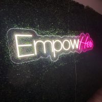 Acrylic Neon Business Name Sign - Image 6