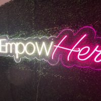 Acrylic Neon Business Name Sign - Image 7