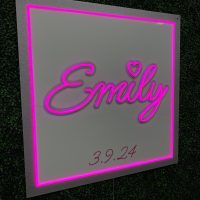 Custom Acrylic Layered + Neon Accent Sign In Board for Events, Wedding, Bar/Bat Mitzvahs - Image 5
