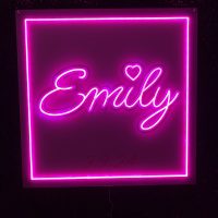 Custom Acrylic Layered + Neon Accent Sign In Board for Events, Wedding, Bar/Bat Mitzvahs - Image 2