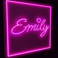 Custom Acrylic Layered + Neon Accent Sign In Board for Events, Wedding, Bar/Bat Mitzvahs - Image 7