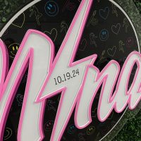 Custom Acrylic Layered + Neon Accent Sign In Board for Events, Wedding, Bar/Bat Mitzvahs - Image 4