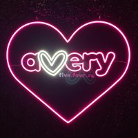 Custom Acrylic Layered + Neon Accent Sign In Board for Events, Wedding, Bar/Bat Mitzvahs
