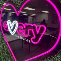 Custom Acrylic Layered + Neon Accent Sign In Board for Events, Wedding, Bar/Bat Mitzvahs - Image 3