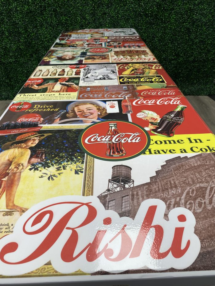 Coca Cola Inspired Theme Custom Beer Pong Table - Image 5